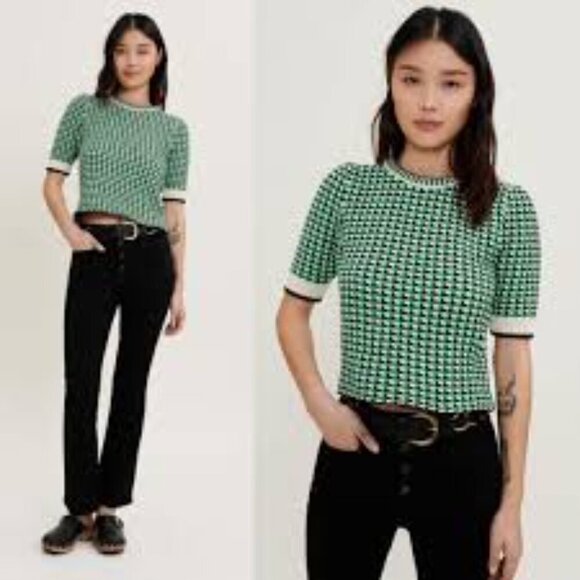 Maje Moxanne Tweed Cotton-Knit Top - Picture 8 of 15